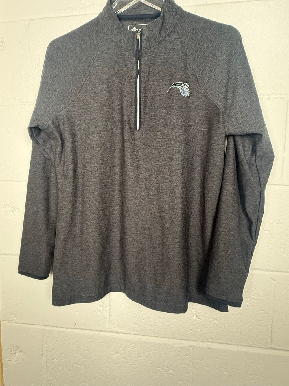 Peter Millar Orlando Magic NBA Performance Quarter Zip Pullover Men’s Large Gray